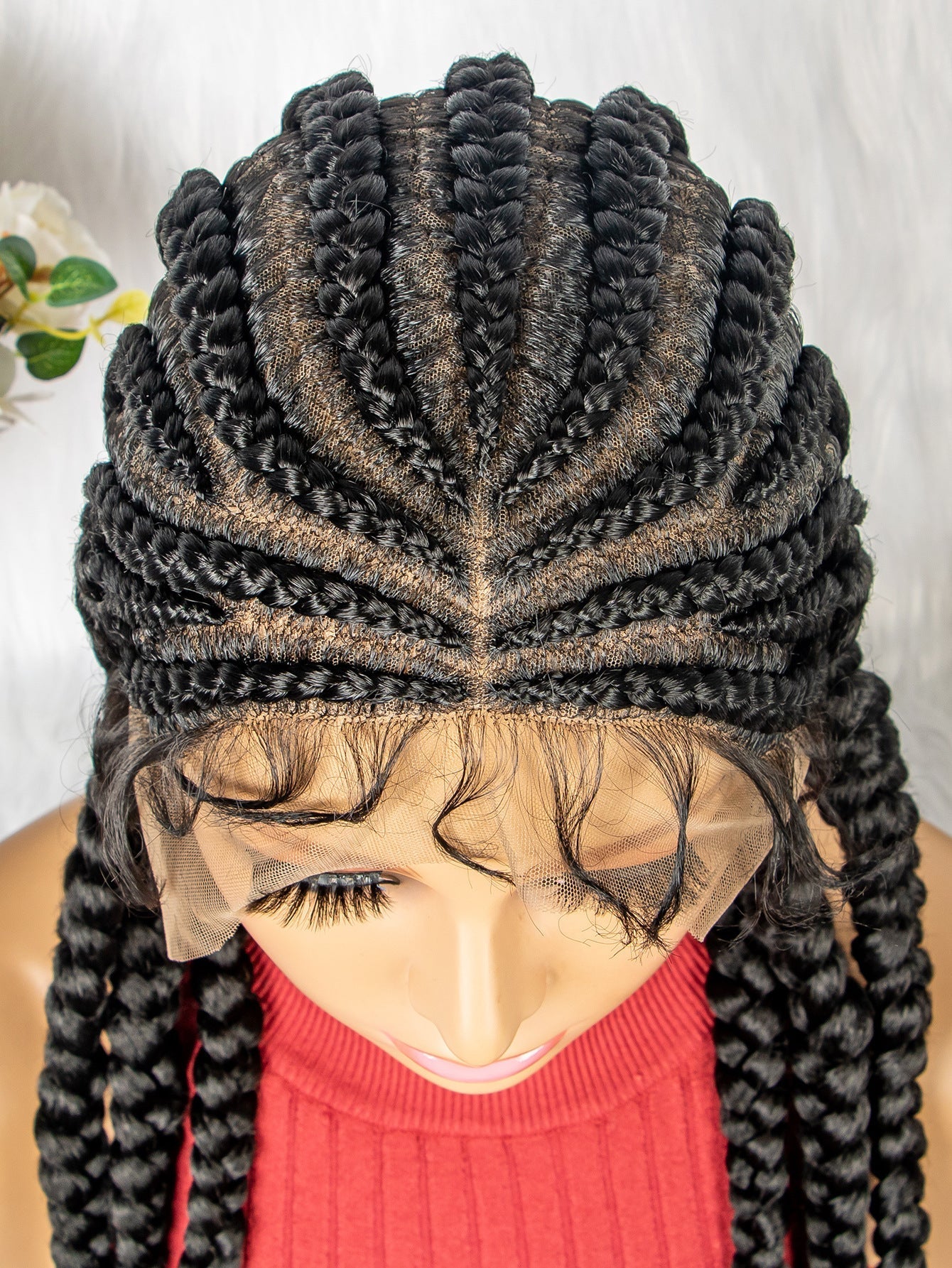 100% Hand-Braided LACE Braided Wigs -IshoWigs
