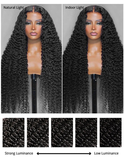 Curly Full Lace Wigs Pre Plucked Human Hair Wigs With Natural Hairline