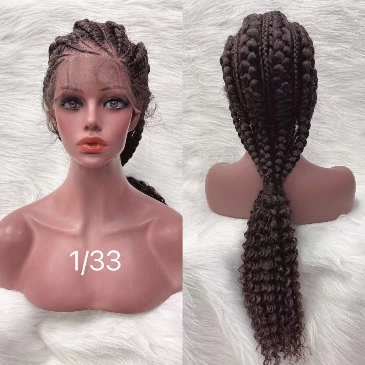 2022 Latest Style Front Lace Braided Wigs