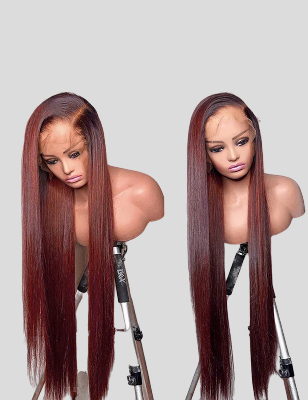 Reddish Brown Wig 13x4 Straight Lace Front Wigs 34Inch Frontal Lace Wigs