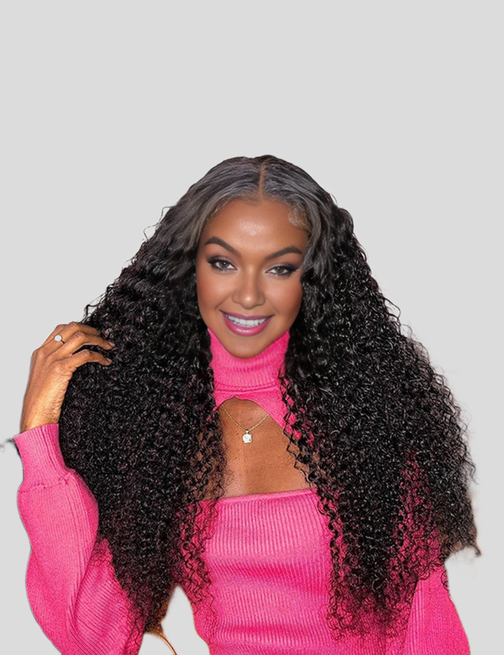 Invisible Knots Kinky Curly Wear Go Wig 13x6 HD Lace Frontal Wigs Pre Cut Wigs Pre Plucked
