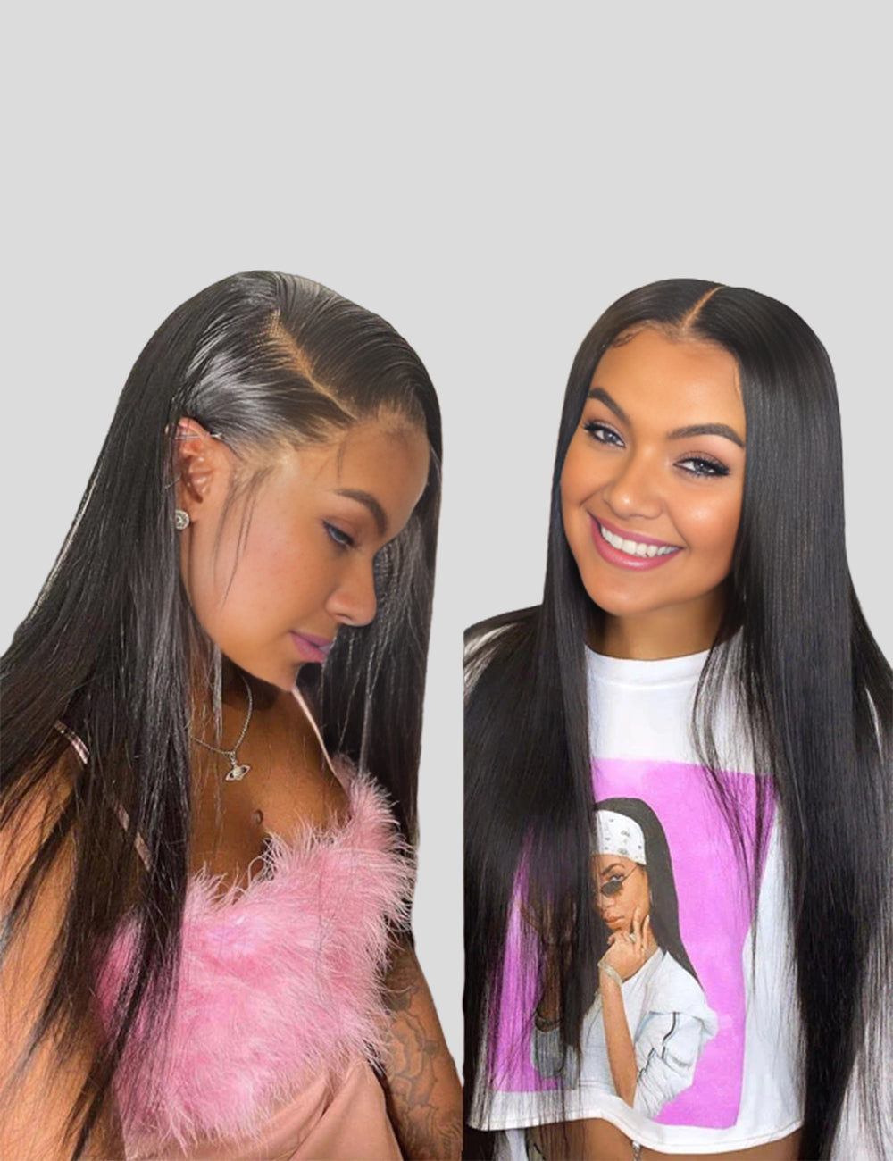 Straight Lace Front Wig 13x4 Frontal Wigs With Baby Hair 250% Density Human Hair Wigs