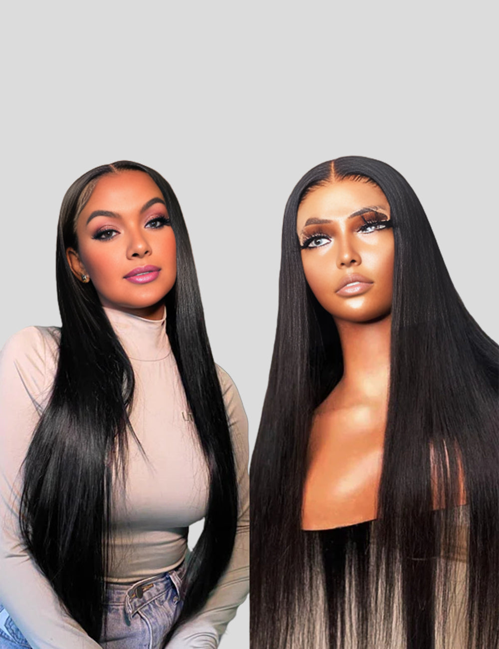 Straight Lace Front Wigs Brazilian Human Hair Wigs 13x4 HD Lace Frontal Wig With Baby Hair