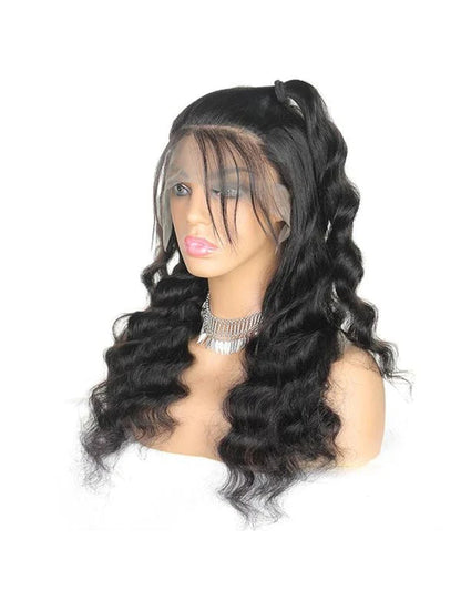 13x4 Lace Frontal Wigs Loose Deep Wave Wig Hair 200% Density Indian Human Hair Wigs