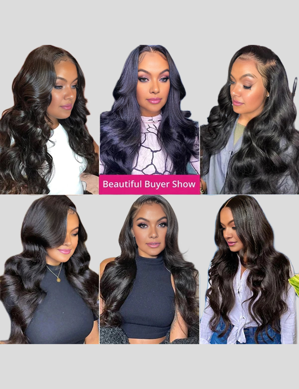 Black Pre Plucked Glueless Body Wave 13x4 Lace Frontal Wig
