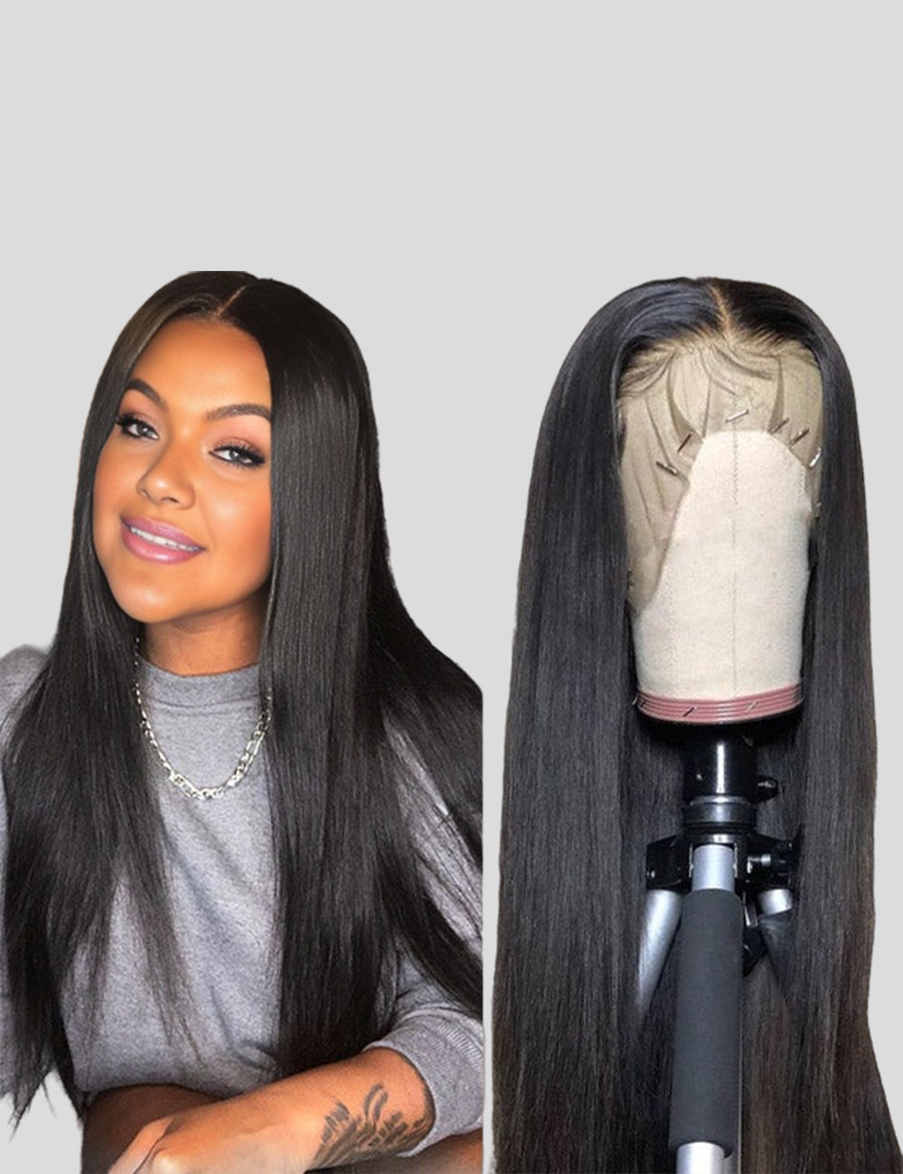 HD Lace Front Wig Straight Hair Wig 13x4 Lace Frontal Wig Brazilian Human Hair Wigs 200% Density