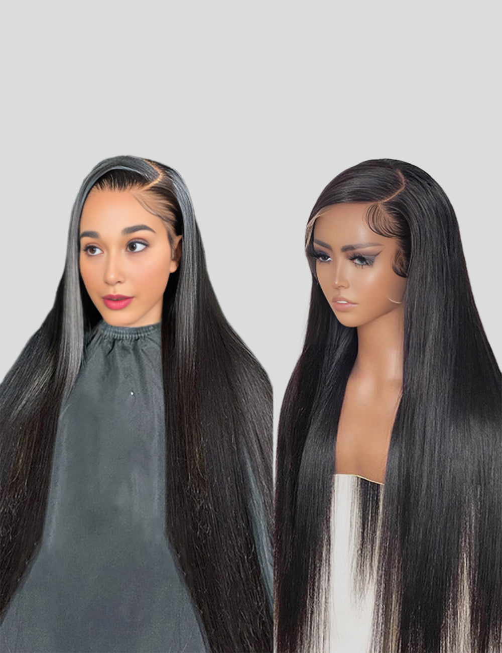 Straight Lace Front Wig 13x6 Lace Frontal Wig 40 Inch Glueless Human Hair Wigs
