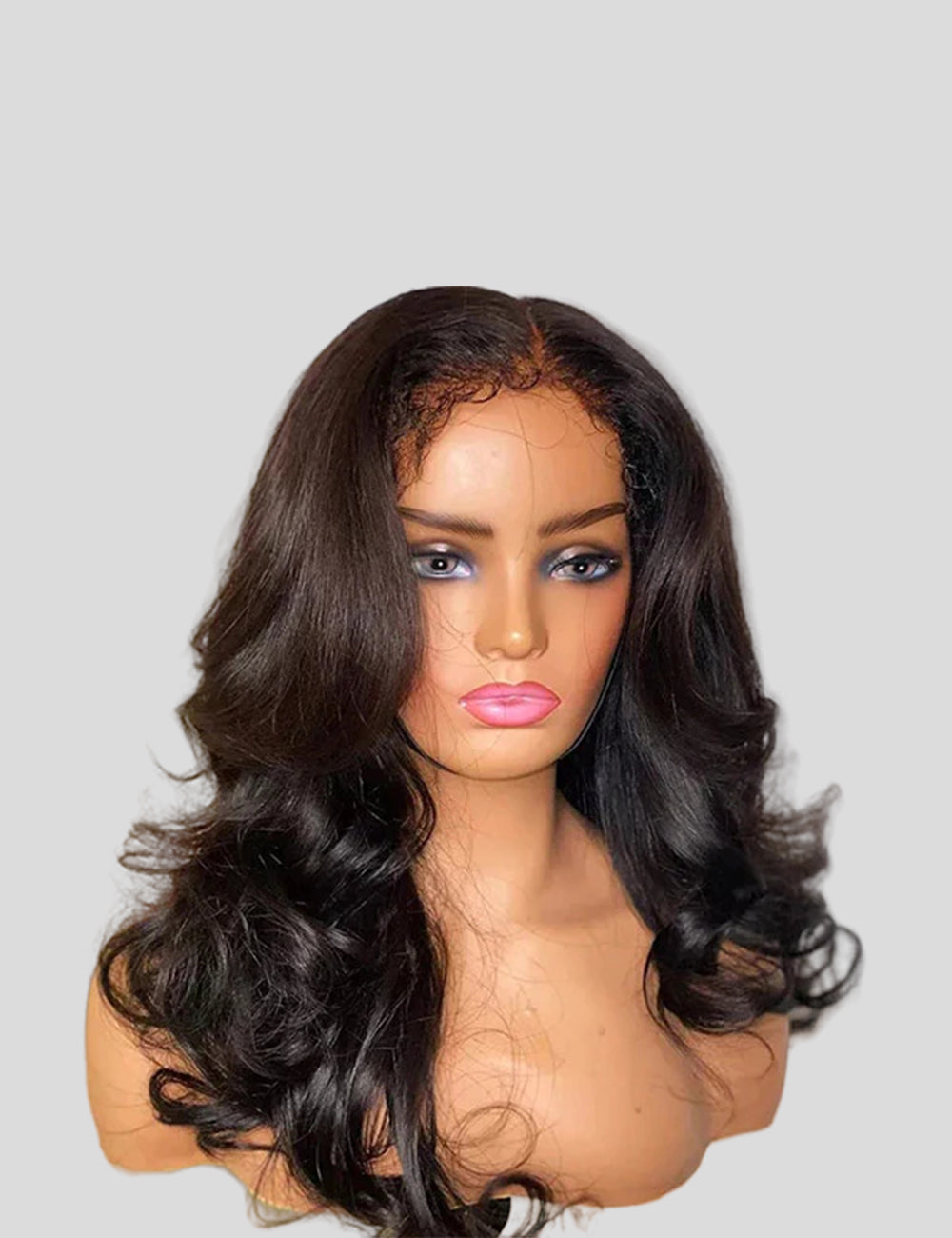 Realistic 4C Kinky Edges HD Lace Wigs Body Wave 13x4 Lace Frontal Wig With Kinky Baby Hair