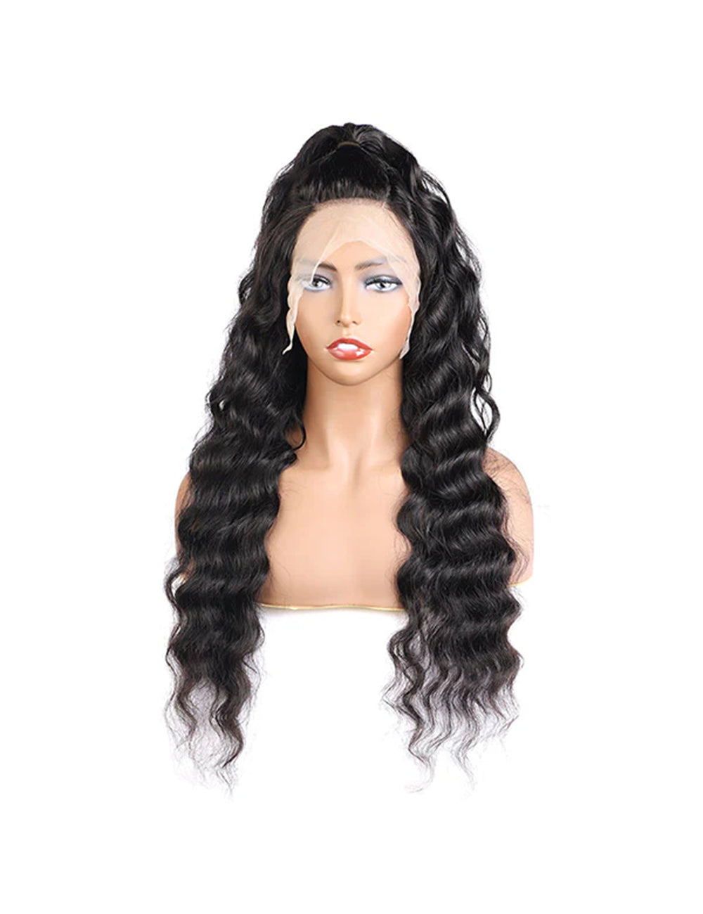 Loose Wave Lace Front Pre Bleached Wig 13x4 HD Transparent Lace Wig Brazilian Human Hair Wig
