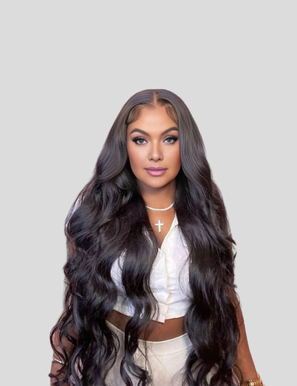 Body Wave Wig HD Transparent Lace Wig 13x4 Lace Frontal Wigs 200% Density Human Hair Wigs