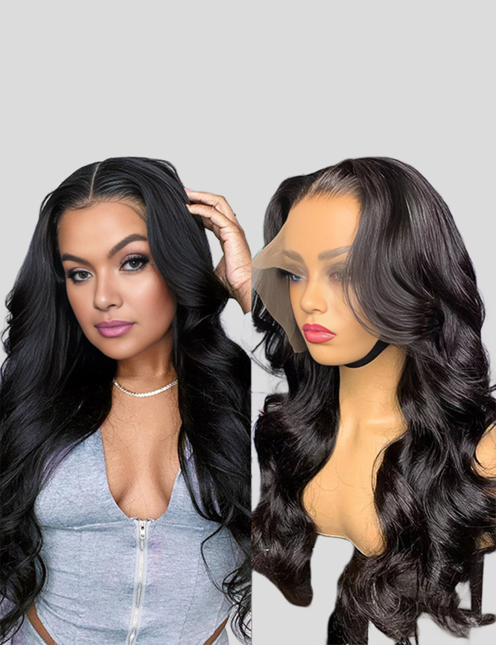 Body Wave Lace Front Wig HD Lace Frontal Wig Unprocessed Glueless Human Hair Wigs