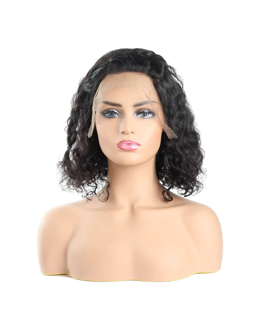 Hair Short Bob Wig Brazilian Curly Hair Wigs 180% Density Human Hair Lace Front Wigs