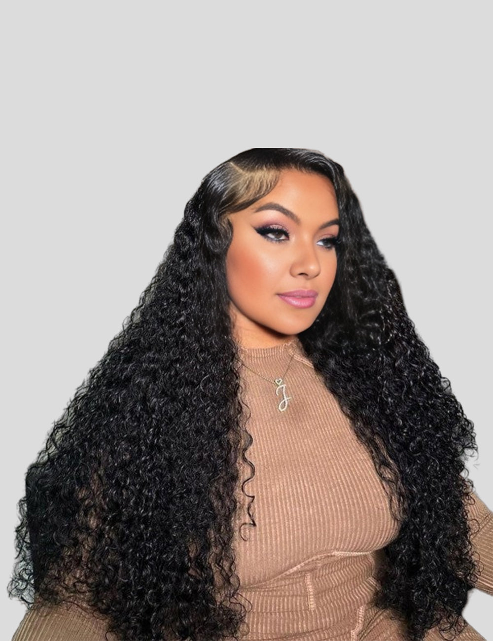 Invisible Knots Wear and Go Kinky Curly Wigs Glueless Human Hair Wig Pre Cut Wigs