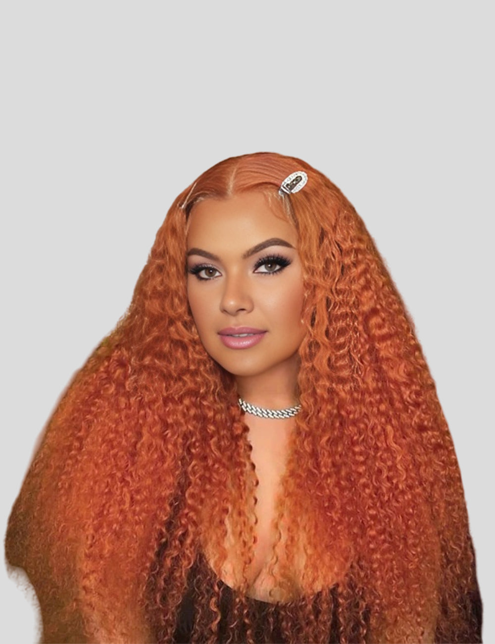 Colored Wigs Ginger Orange Lace Front Pre Bleached Wigs Curly Human Hair Wigs HD Lace Frontal Wigs