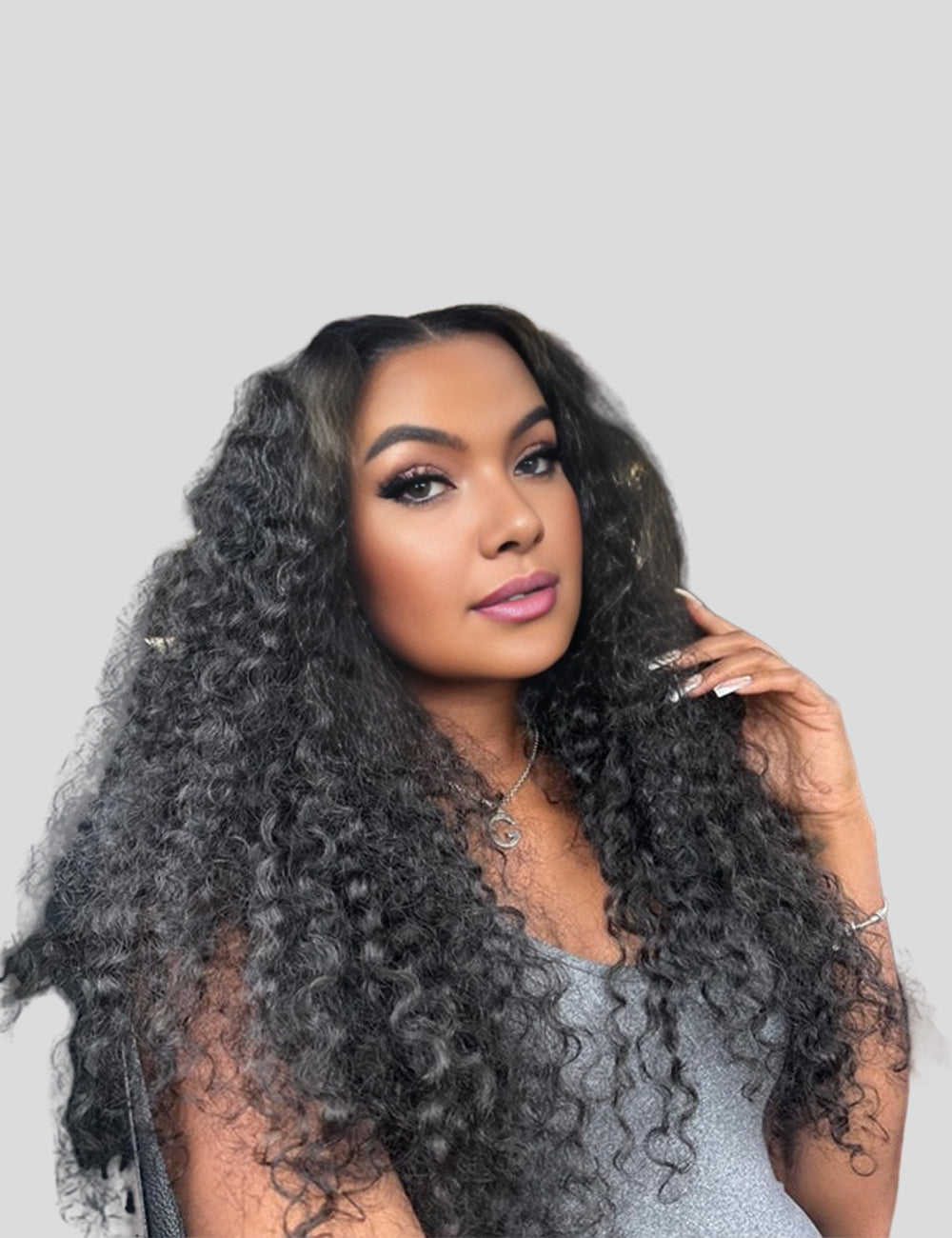 Kinky Curly PartingMax 7x6 HD Lace Closure Human Hair Wig Invisible Knots Glueless Wigs