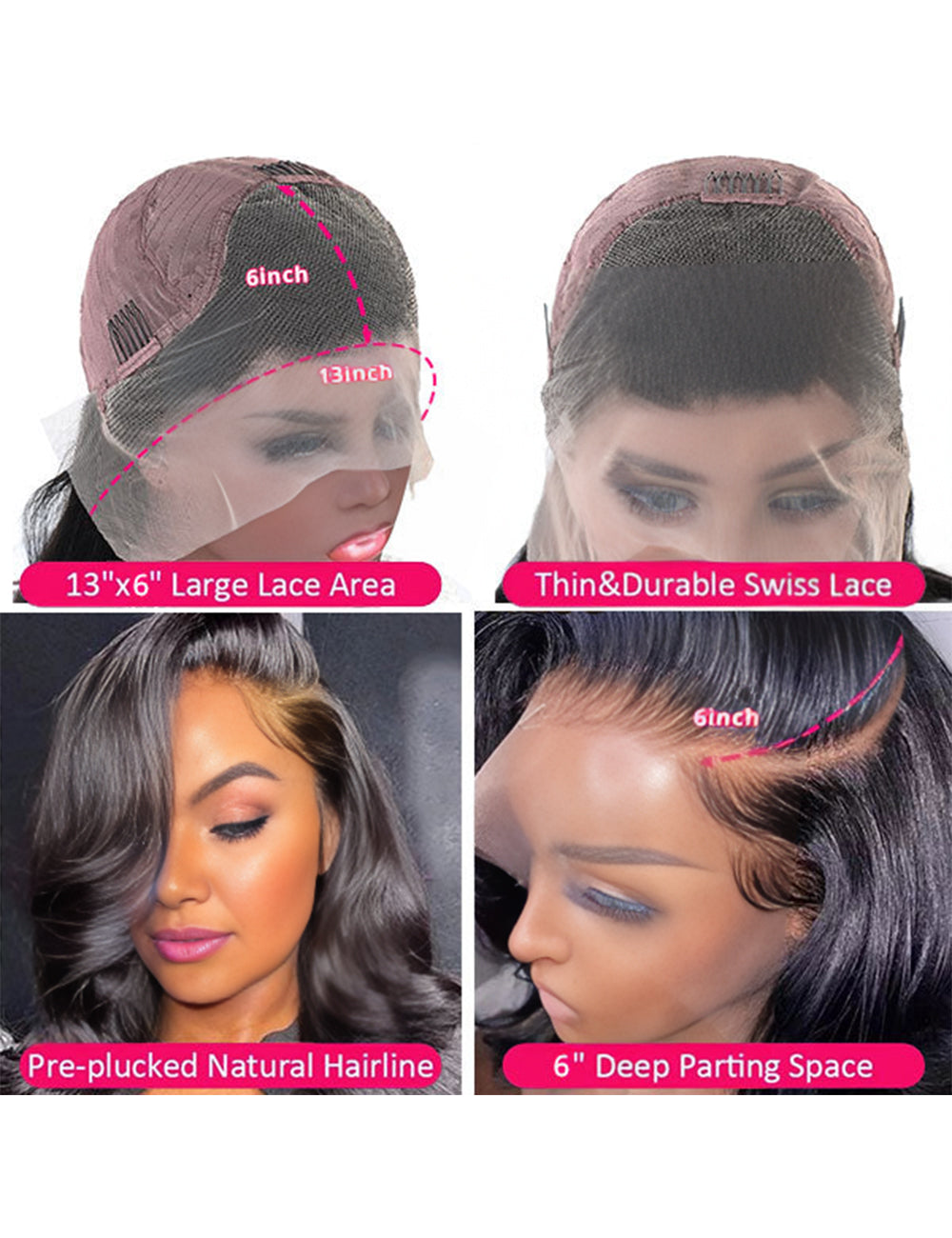 Flash Sale Body Wave Human Hair Wigs 13x4 &amp;13x6 HD Lace Front Wigs