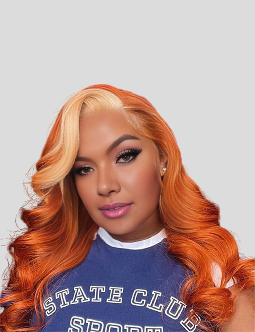 Black Ginger Blonde Body Wave 13x4 Lace Frontal Wig