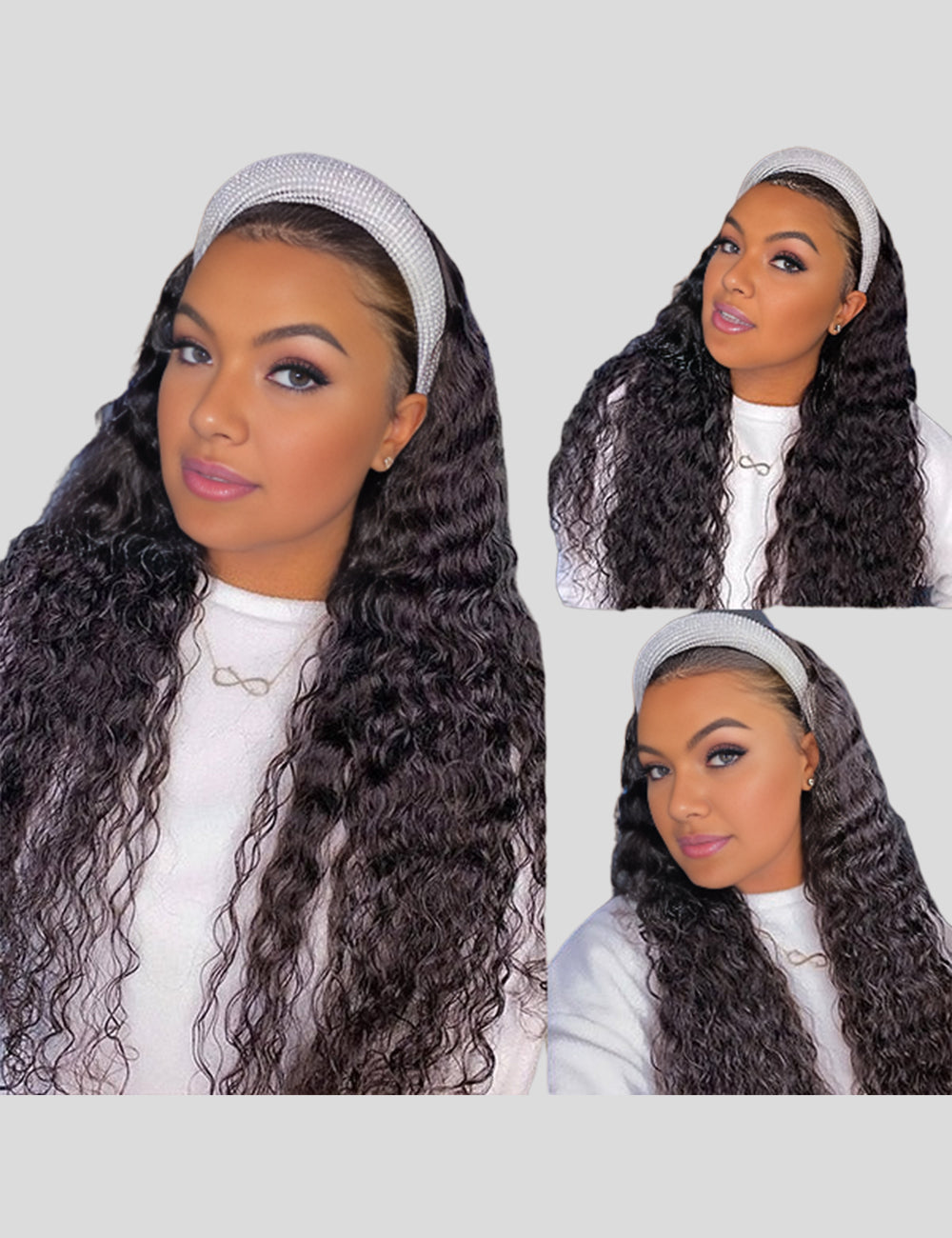 Deep Wave Lace Front Wig HD Transparent Lace Wig 13x4 Lace Frontal Wigs 200% Density