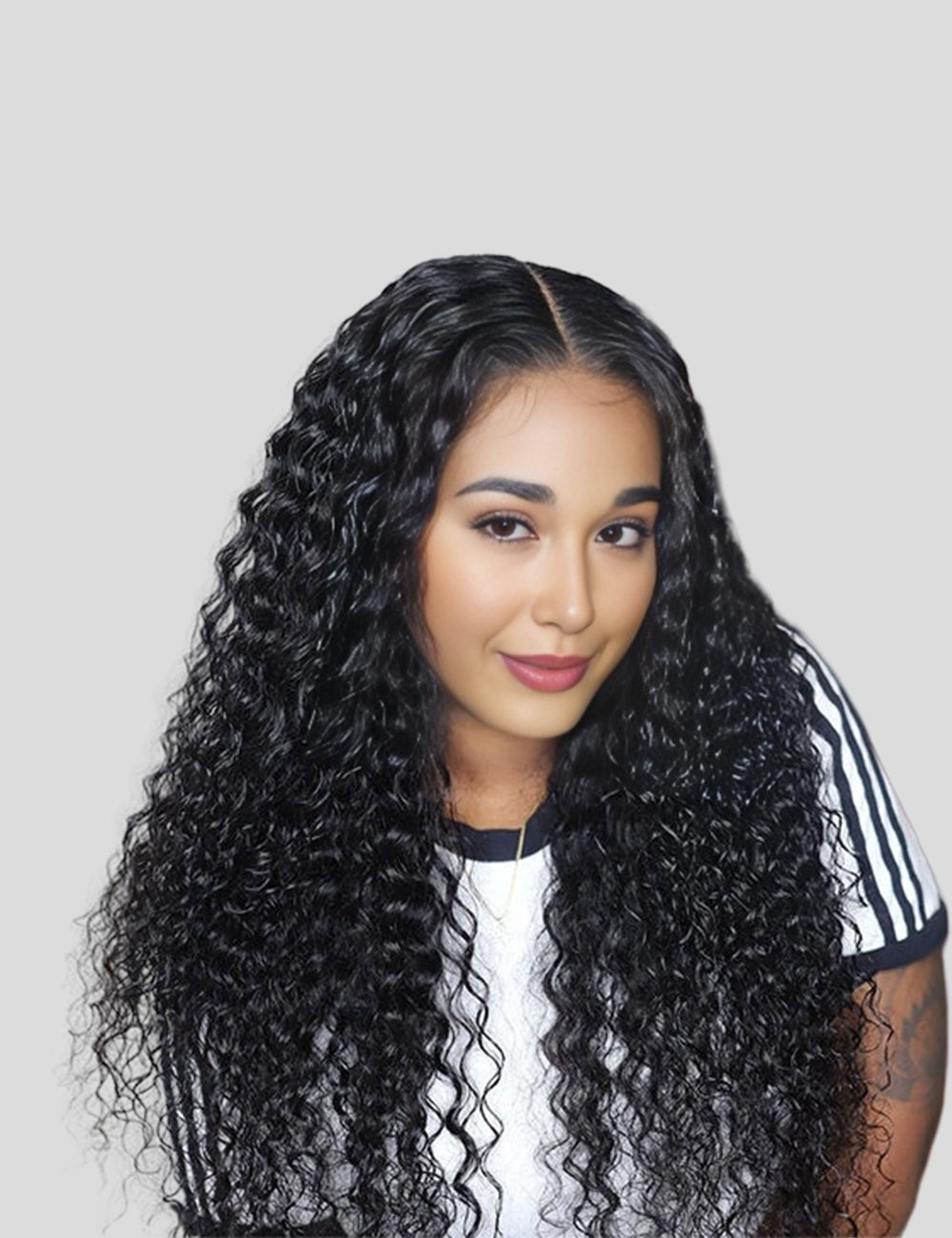 Invisible Knots Glueless Wigs Deep Curly 13x4 HD Lace Frontal Wig Human Hair Pre Cut Wigs