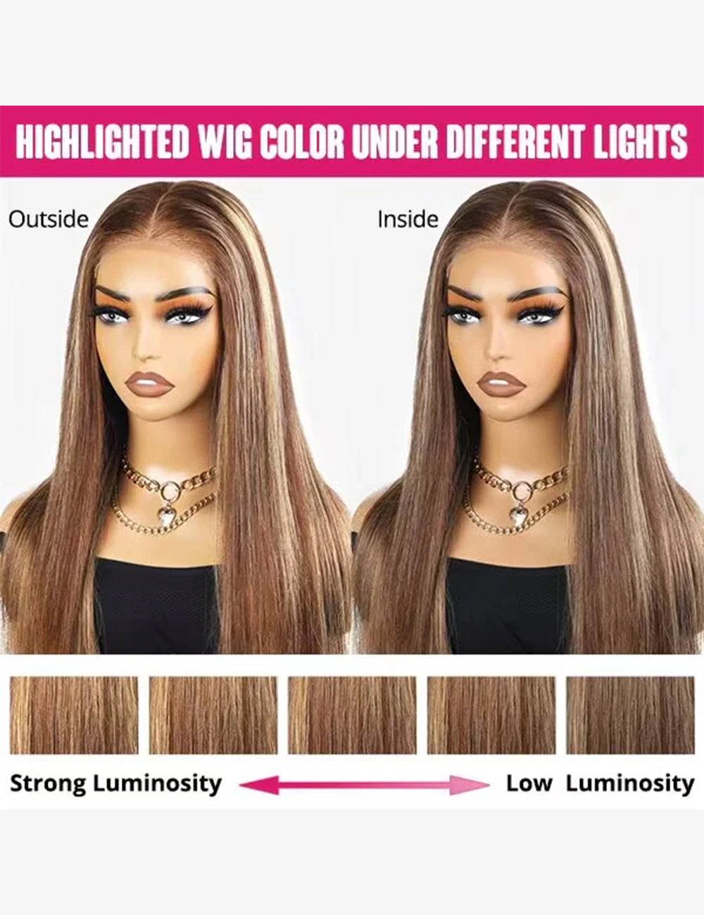 Invisible Knots P4/27 Highlight Body Wave Wear Go Wig 13x6 Lace Frontal Wig Pre Cut Wigs