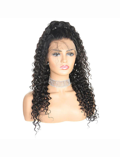 30 Inch Brazilian Deep Wave Closure Wigs 4x4 Lace Closure Wigs 250% Density Human Hair Wig