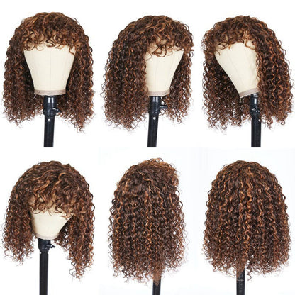 Small Curly Fluffy Explosion Wigs