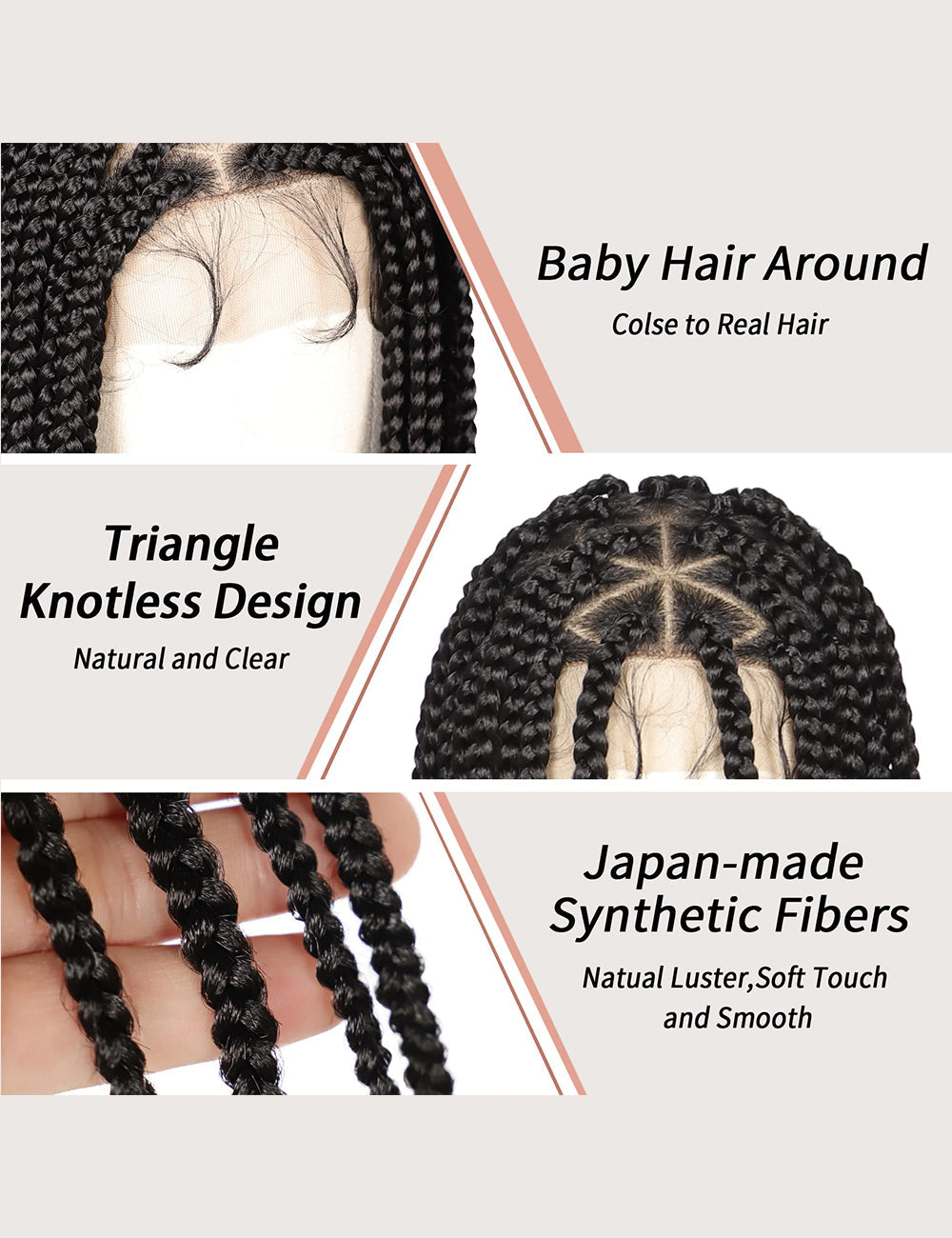 36 Inch Knotless Full Box Braided Wigs
