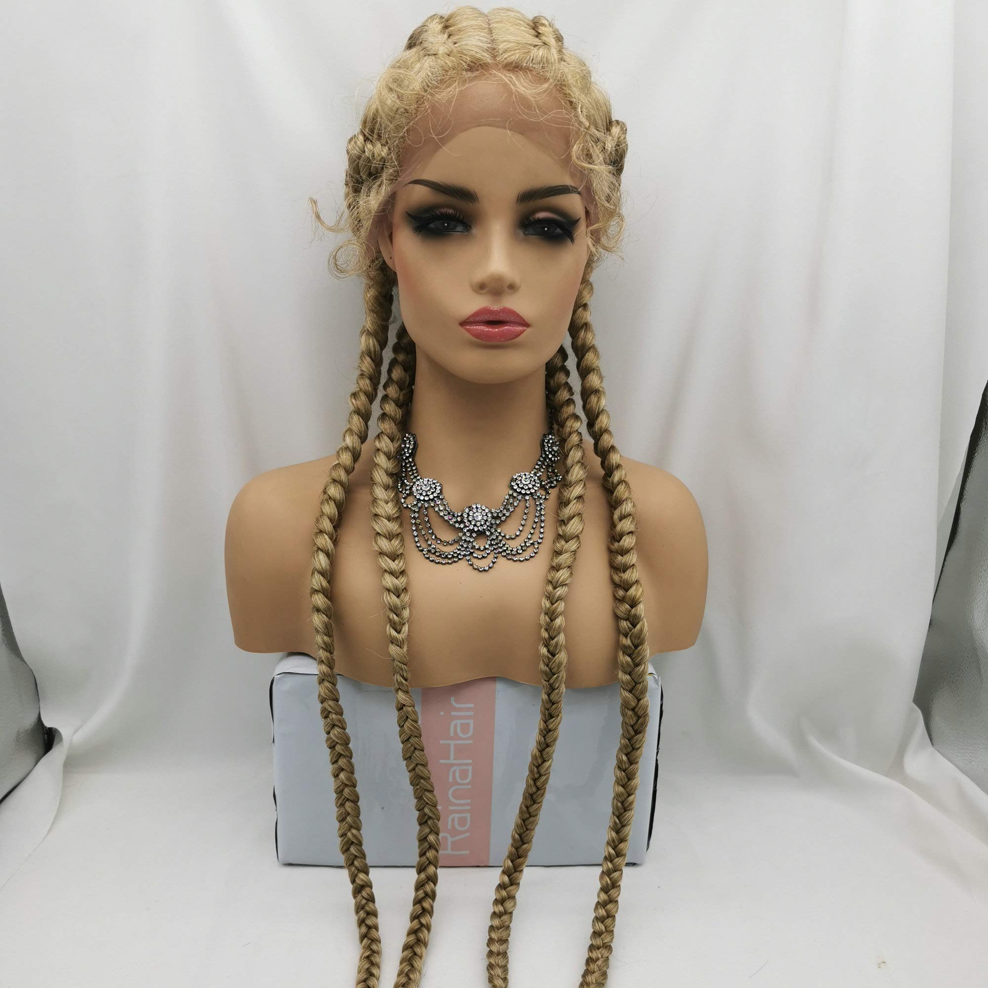 100% Hand Braided Lace Front Braided Wig -IshoWigs