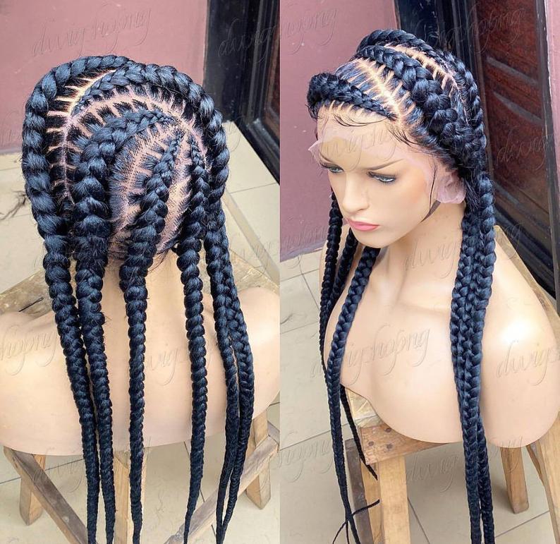 Nigerian Woman Braided Wigs
