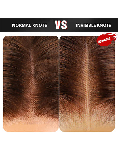 Invisible Knots HD Lace Highlighted P4/27 Wear Go Wigs Loose Deep Wave Glueless Human Hair Wigs Pre Plucked