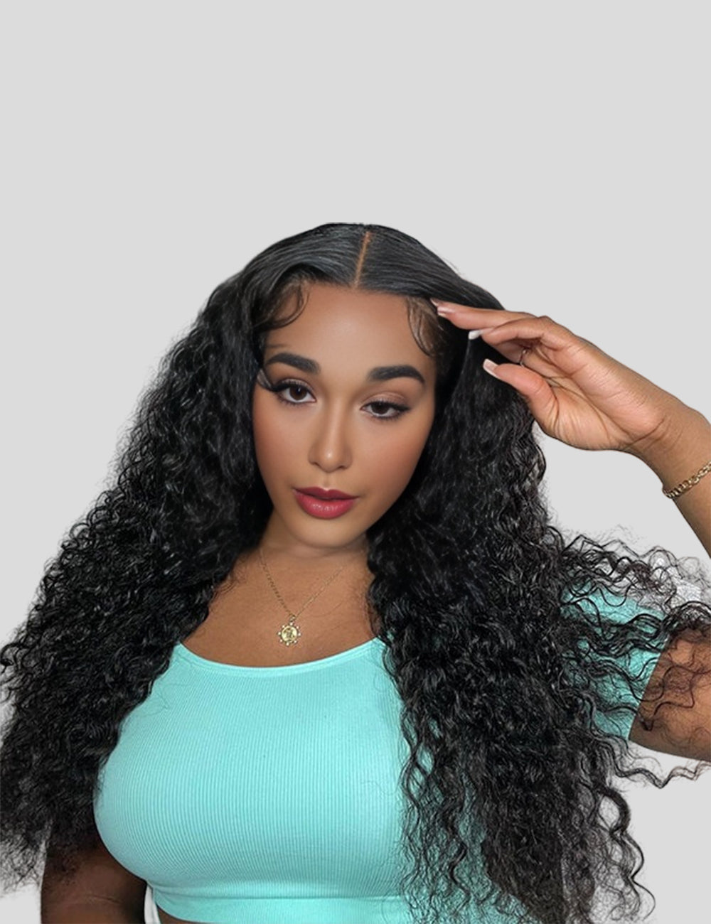 Invisible Knots HD Lace Glueless Wigs Kinky Curly Wigs Human Hair Pre Cut Wigs With Natural Baby Hair