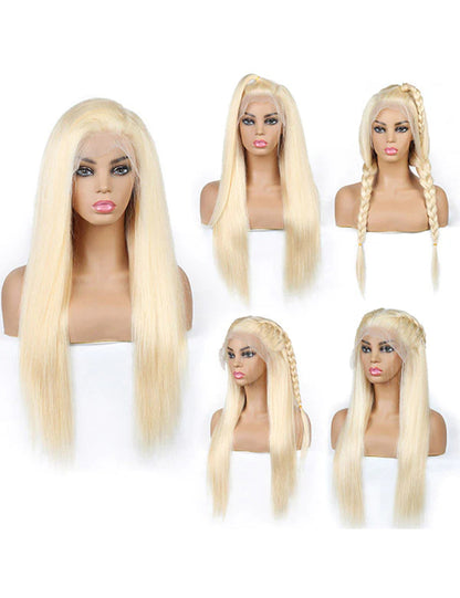 Overnight Shipping Honey Blonde Lace Front Wig 613 Blonde Wig 13x4 HD Lace Frontal Wig Straight Human Hair Wigs